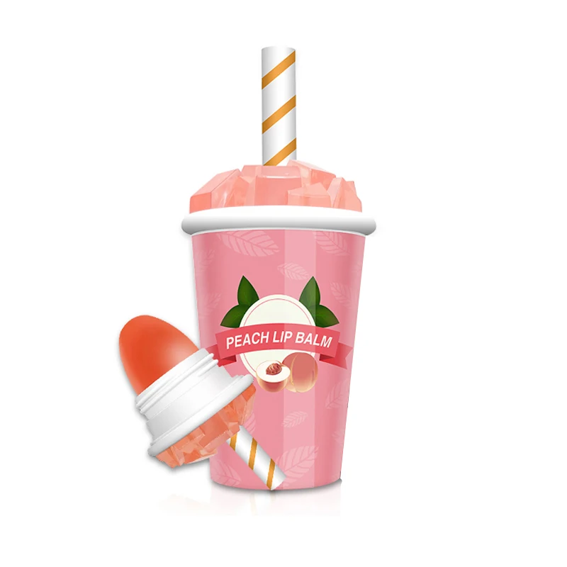 Guangzhou Coke Shape Natural Peach New Lip Balm Long-lasting Moisturizing Lipstick Anti-drying Hydration Lip Care