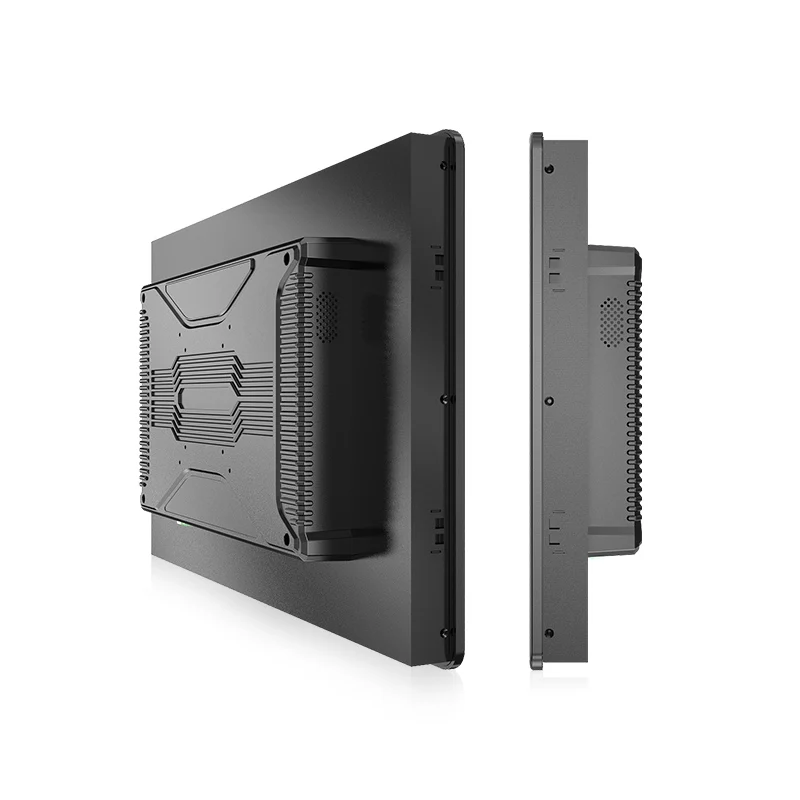 21.5 inch embed vesa wall mount touch screen panel kiosk lcd screen display frame industrial grade monitor ip65 aio all-in-one