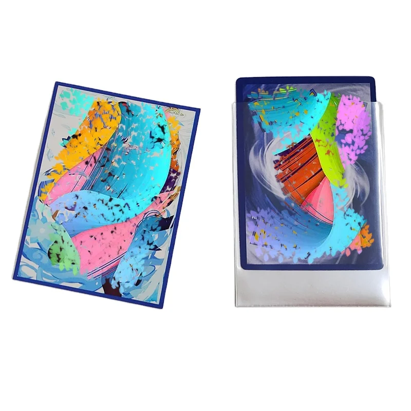 Custom Print Logo Card Sleeves Sports Penny Sleeves Inner Perfect Fit Trading Game Sports Protector Transparent Clear