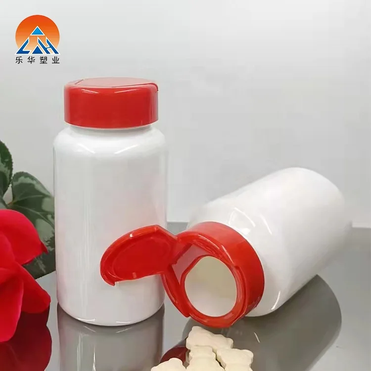 Factory price round plastic 100cc PET medicine pill capsule bottles with screw cap
