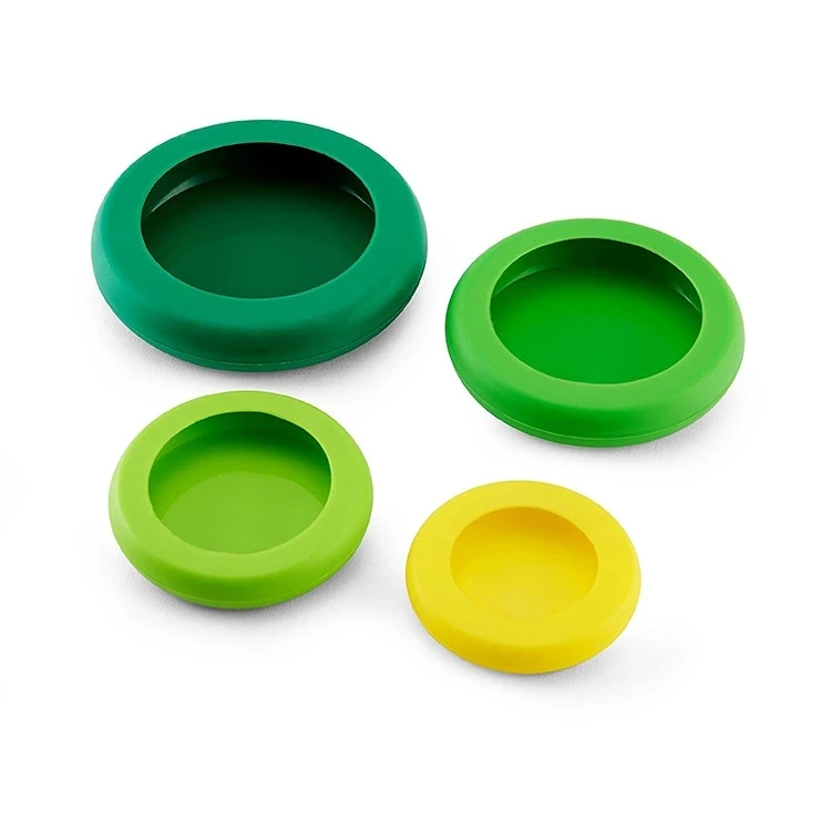 Wholesale Silicone Fresh-Keeping Cover 4 pcs Multi-function Fruit & Vegetable Sealable Wrap Silicone Bowl Cover