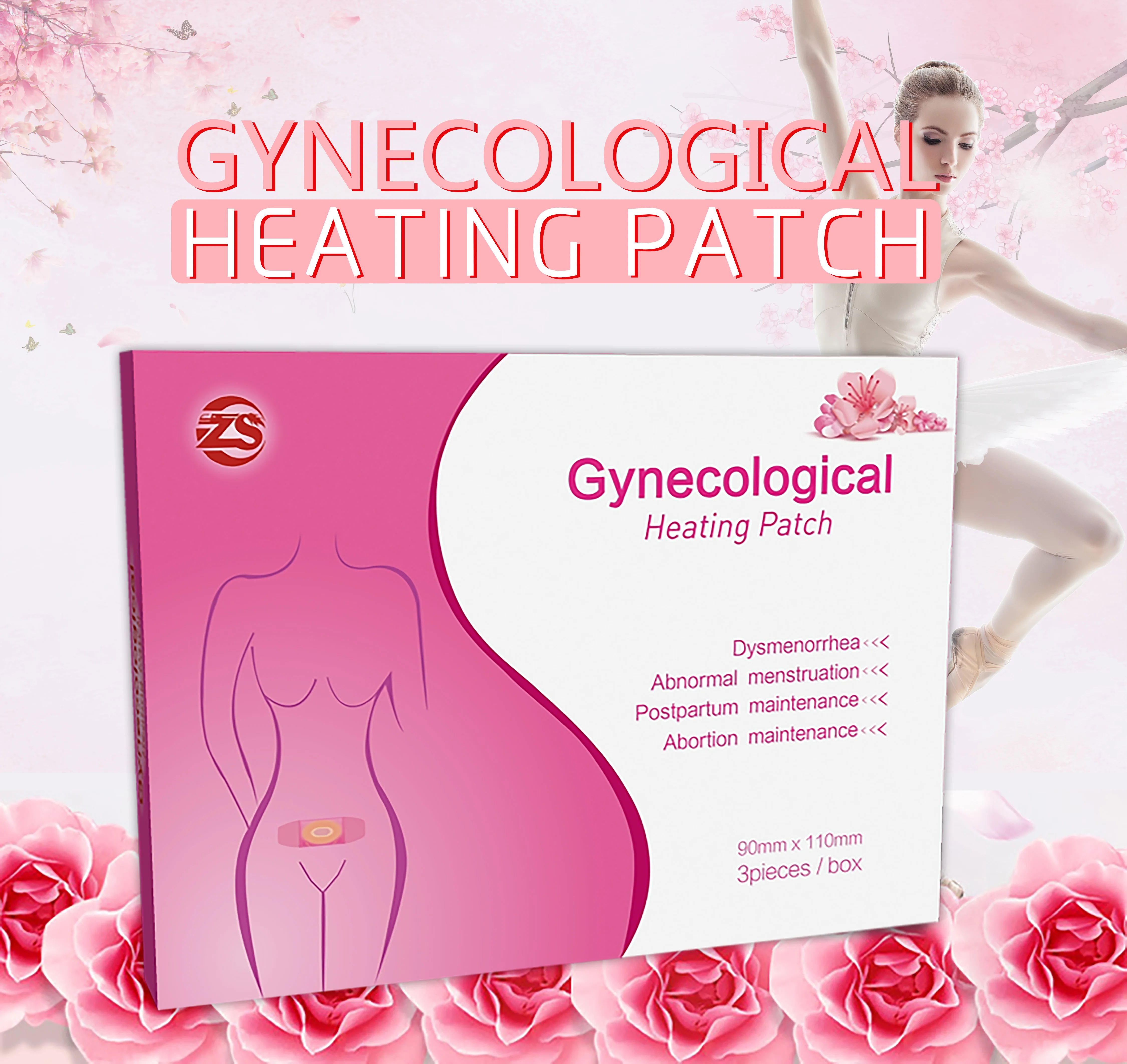 2023 Newest Menstrual Cramp Relief Pain Patches Gynecological Heat Patch  Heating Period Warmer Patch