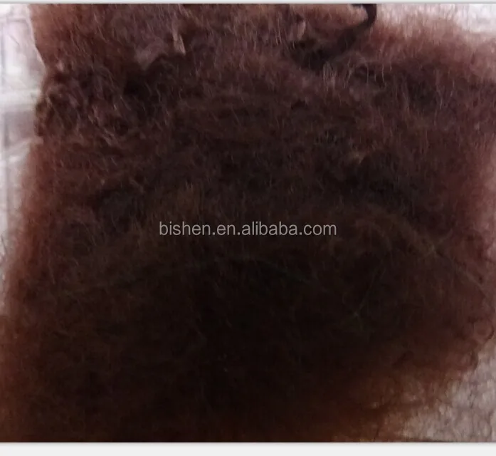 
GRS certified Brown Polyester Staple Fiber For Spinning Yarn 1.5D64MM 