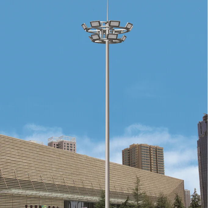 Высокомачтовый светильник двухслойный круглый горячеоцинкованный OEM ODM футбольное поле для тренажерного зала Квадратный светодиодный светильник