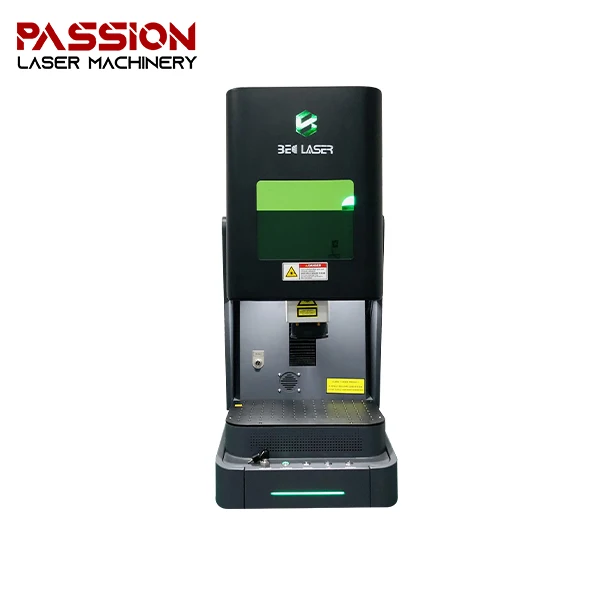 Enclosed Fiber Laser Marking Machine Safety door for Gold Silver Jewelry Store