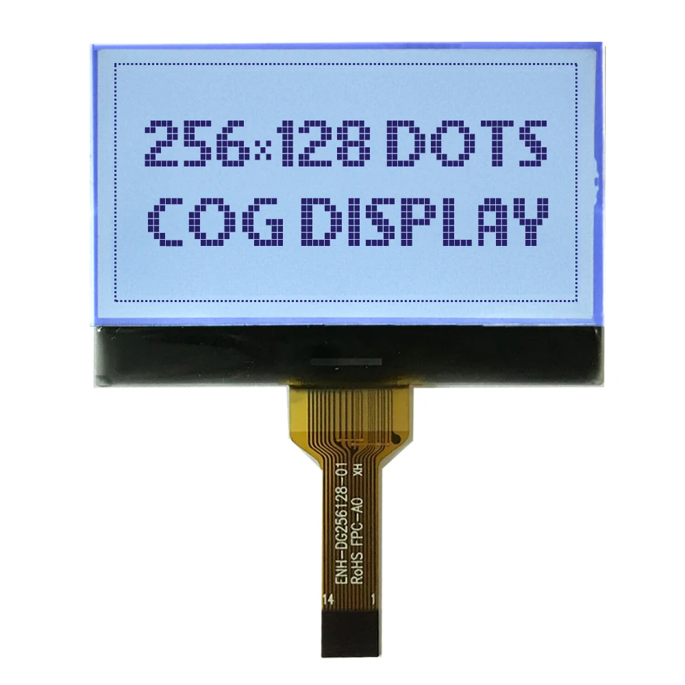 COG LCD Graphic 256*128 Dot Monochrome Matrix LCD with high brightness