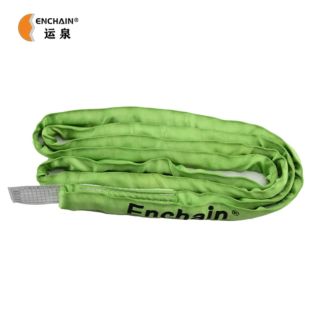Enchain Heavy Duty 6000lbs 3000 kg Polyester Yarn Soft Endless Webbing Round Sling