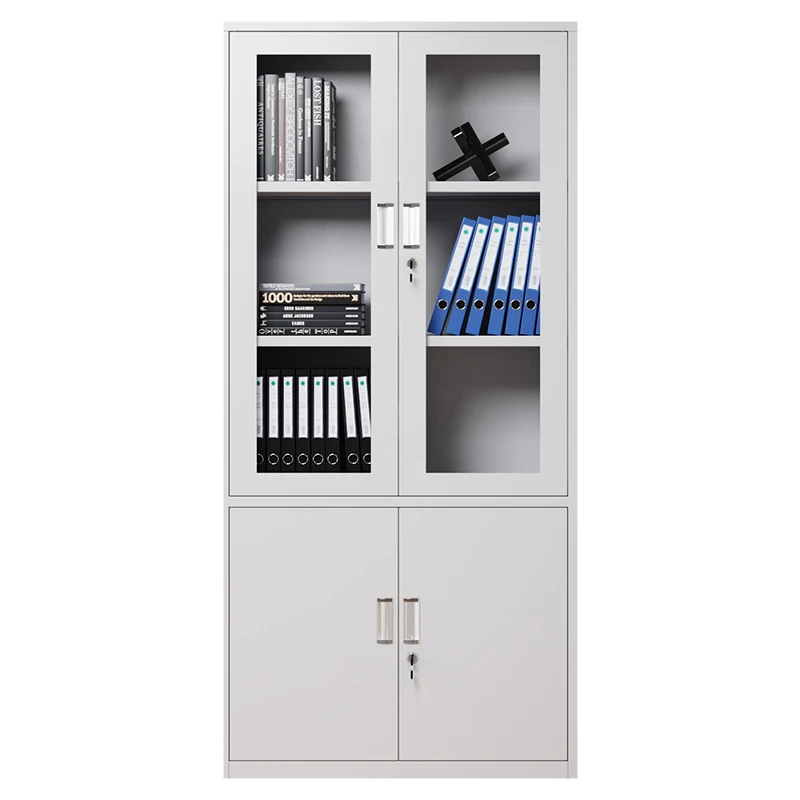 Stainless Steel Sliding Door Filing Cabinet Office Specific Use Aluminium Cupboard 2 Door Steel Filing Cabinets