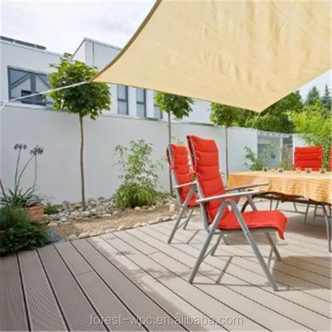 High Quality wood plastic composite hollow outdoor decking direct from Jiangsu factory