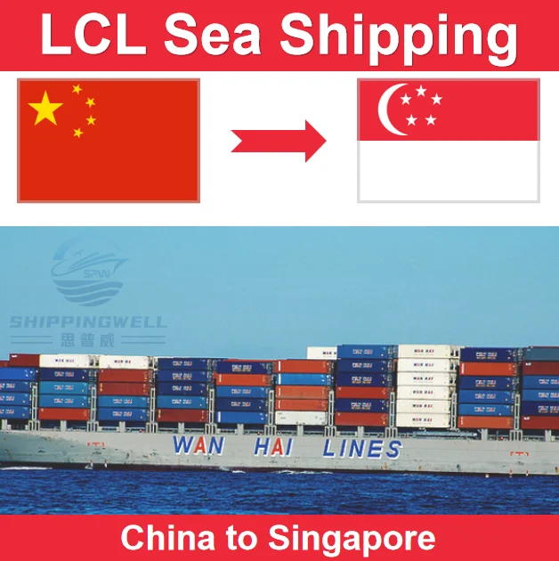 Fast and Cheap Sea Freight Shipping From Shenzhen Guangzhou China to Singapore LCL by Door to Door and Customs Clearance Service