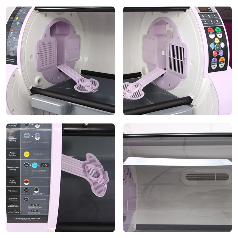 Built-in nebulizer Medical Veterinary Clinic Animal Use Cheapest Portable ICU Pet Incubator Vet Incubator for Dog Cat