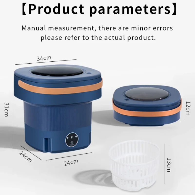 OEM/ODM 12L Silicone Electric Mini Foldable Washing Machine Mini Washing Machine Portable For Traveling
