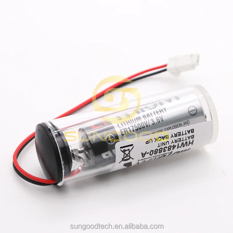 YASKAWA YRC1000 PLC Industrial Robot Battery HW1483880-A ER17500V/3.6V Lithium Battery With White Connector New and Original