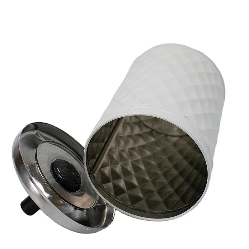 Press and rotate diamond shape tin material ashtray SW200502