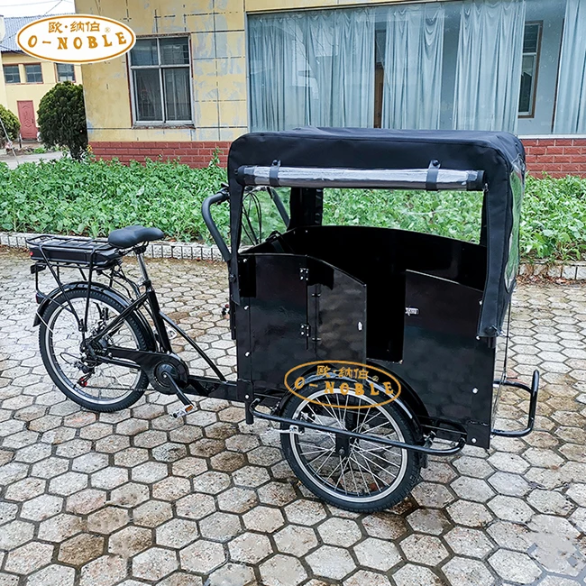 High quality motorized cargo bicycle 3 wheel Danish Electric cargo bike