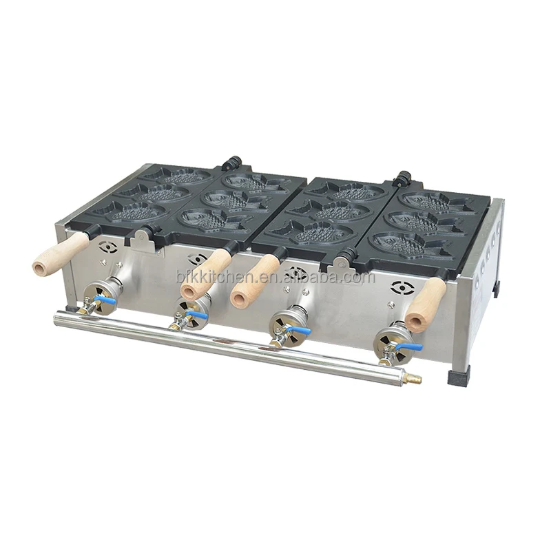 6000W Stainless Steel 220V Commercial  Breakfast Non Stick Double Waffle Corn Waffle Maker