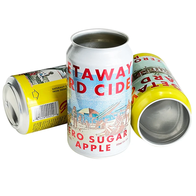 355ml Standard Aluminum Cans with 202 Cover Lid for Beer Soda Milk Beverage Drinks Packaging & Printing
