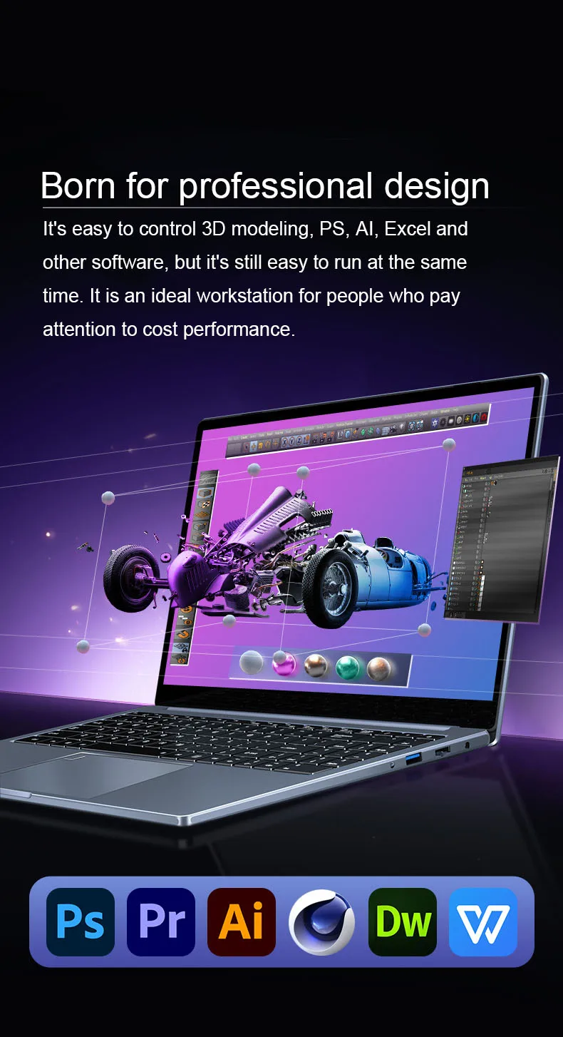 15.6 Inch Business Office i7 10th Gen  Laptops With Backlit Keyboard