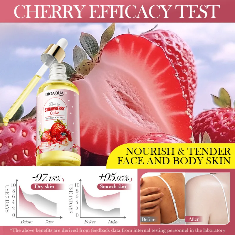 Private Label Body oil Long Lasting Fragrance oil Moisturizing Strawberries Plant Organic Face Essential oils