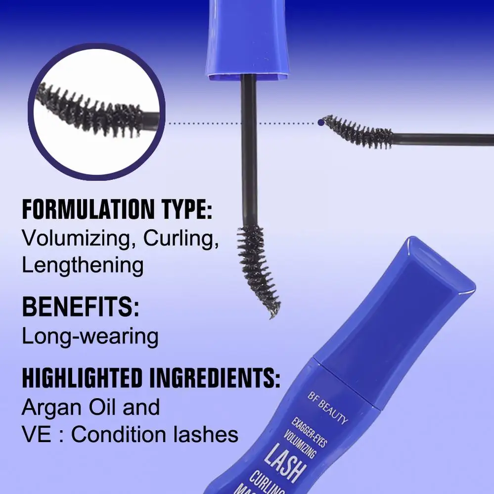 Custom Eyebrow Styling Gel Mascara Volume High Eyelash Serum Mascara Custom Exagger Eyes Volumizing Curling Mascara