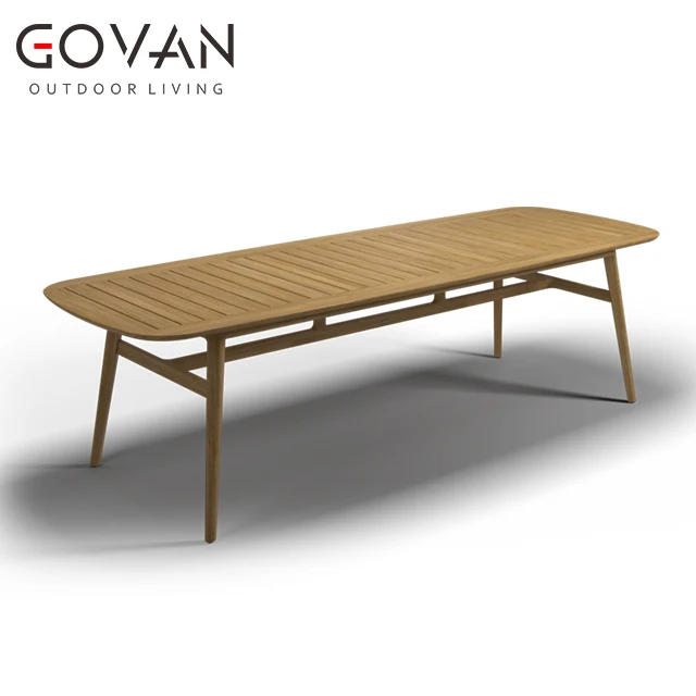 Luxury teak outdoor teak dining table set garden furniture solid wood dining table