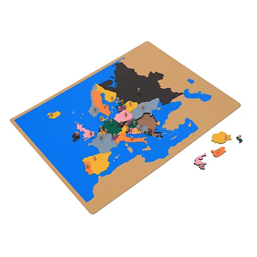 Montessori Geography Material For Kids Developmental Wooden Toys Puzzle Map of North America