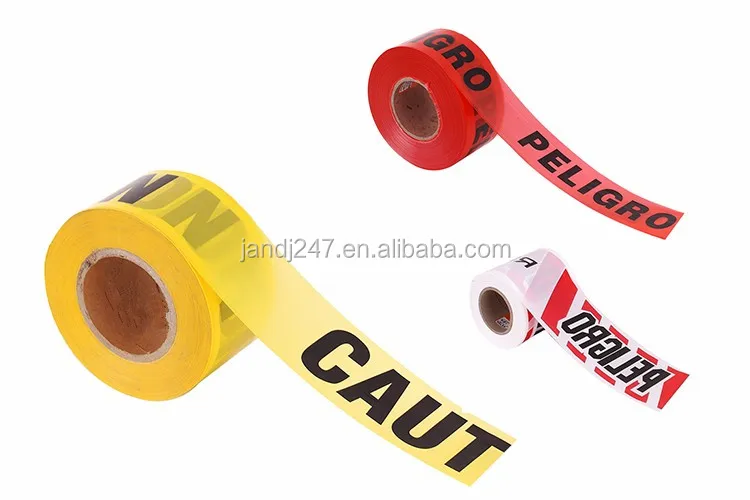 PE Safety Tape Yellow Warning Caution Tape