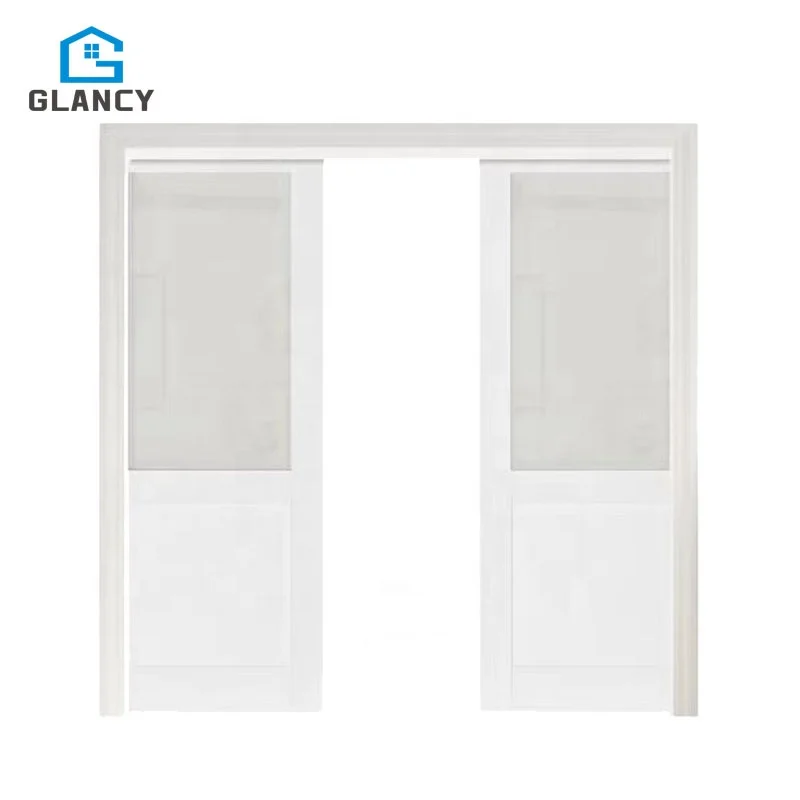 Modern Interior Bedroom Kitchen Living Sliding Wooden Pocket Door Sliding For Bathrooms