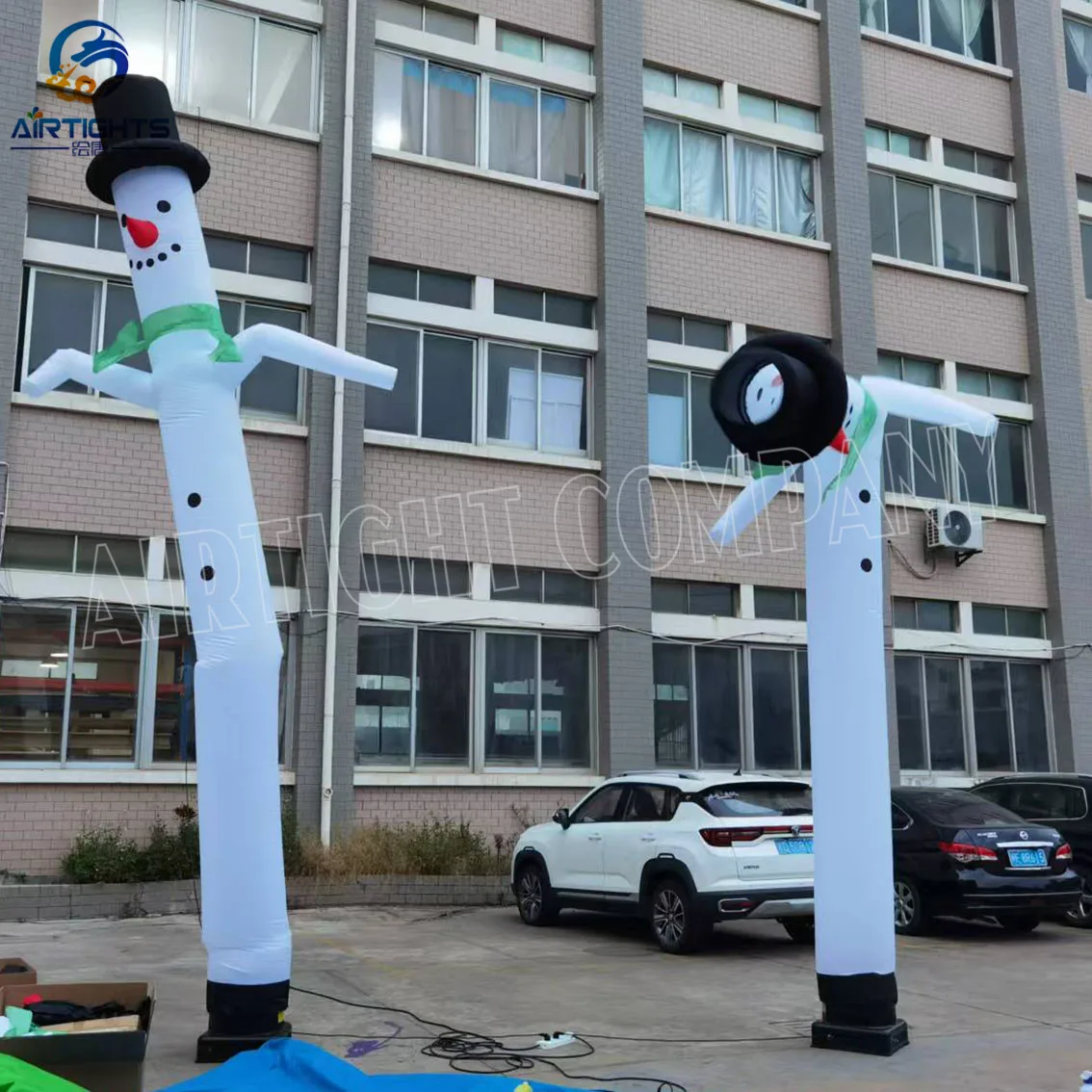 Factory Price Christmas Decorative Air Puppet Big Inflatable Snowman Sky Dancer