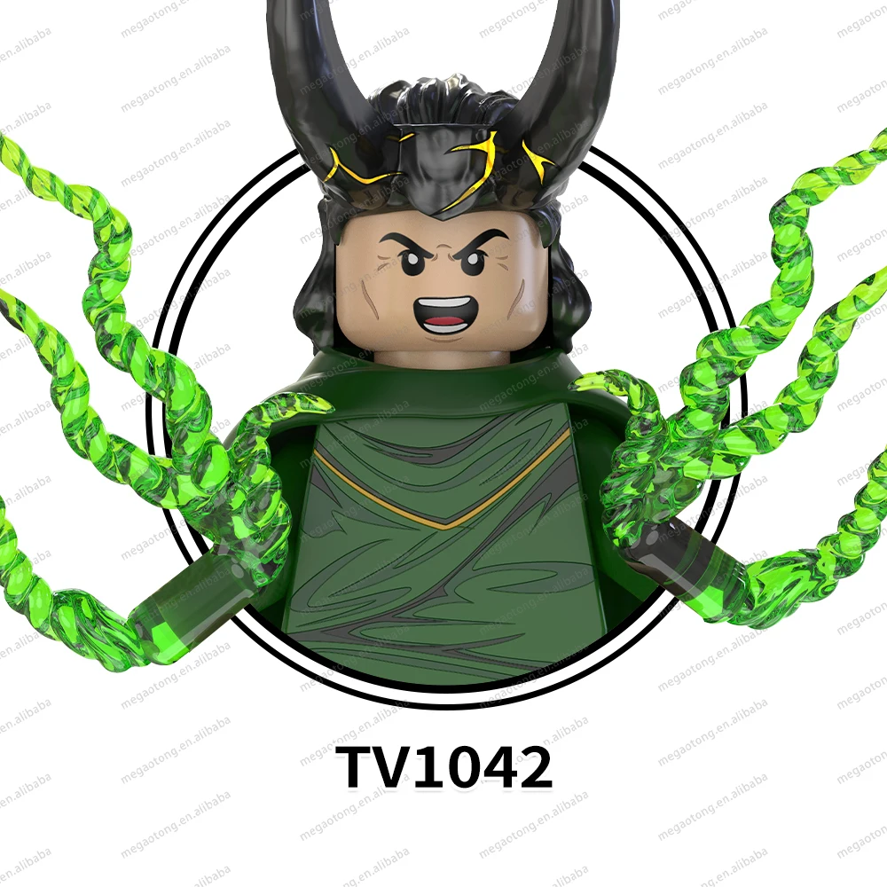 TV6206 Loki Laufeyson Iron Tony Stark Super Hero Movie Character Mini Bricks Building Blocks Kids Educational Mini Toys Juguetes