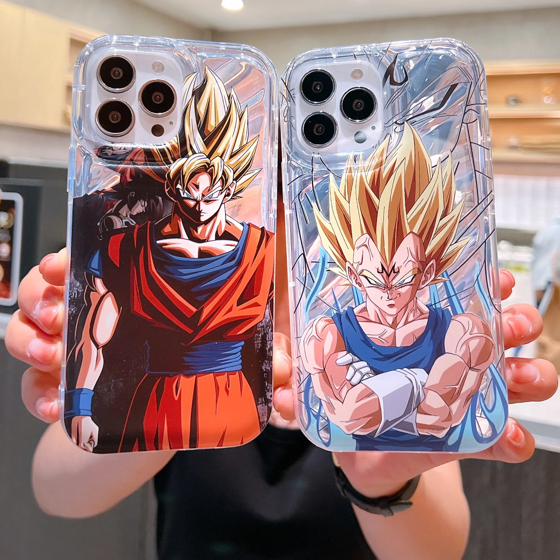 Blue Ray Anime Dragon Ball z Goku Phone Cover For iphone 12 13 11 Pro Max Xs Xr Shockproof Soft TPU Mobile Phone Case