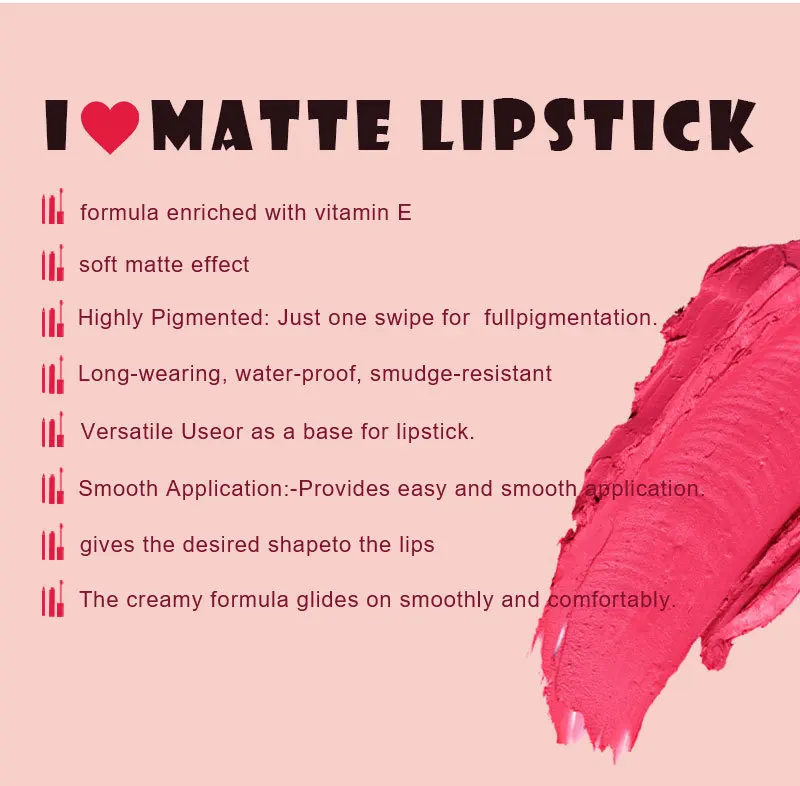HMU Custom 24 Hours Long Lasting Waterproof Luxury Lip Stick Organic Natural Makeup Private Label Purple Nude Matte Lipstick