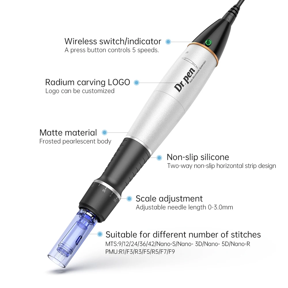 Hot Microneedling Derma Pen Dr.pen A1-C  Electric Beauty Device for Facial Treatment with Anti Aging Beauty Equipment