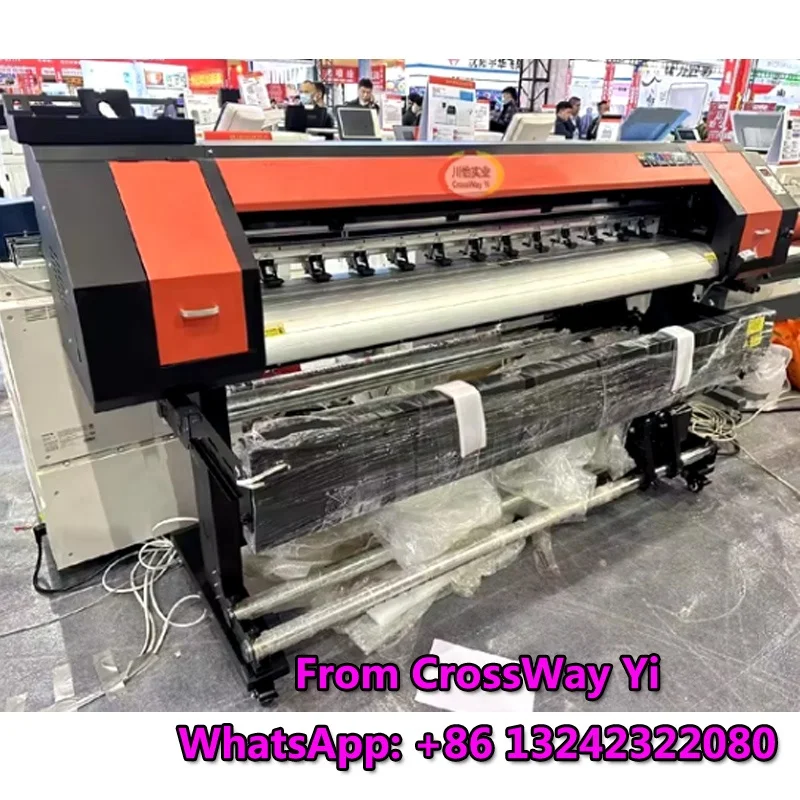CrossWay Industry Yi CY-1800B 1808 CY-1800-B Large Format Printer 1.8m XP600 Eco Solvent Printing Machine Sublimation Plotter