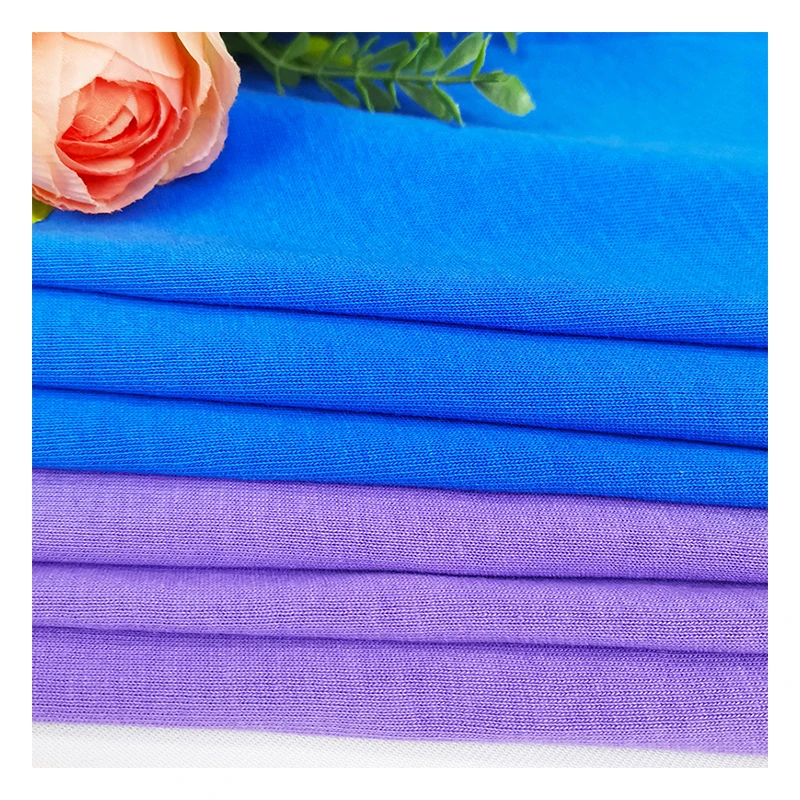 1525# 32 double yarn smooth cotton wool wool hydrophilic knitted fabric For long-sleeved T-shirts and undergarments