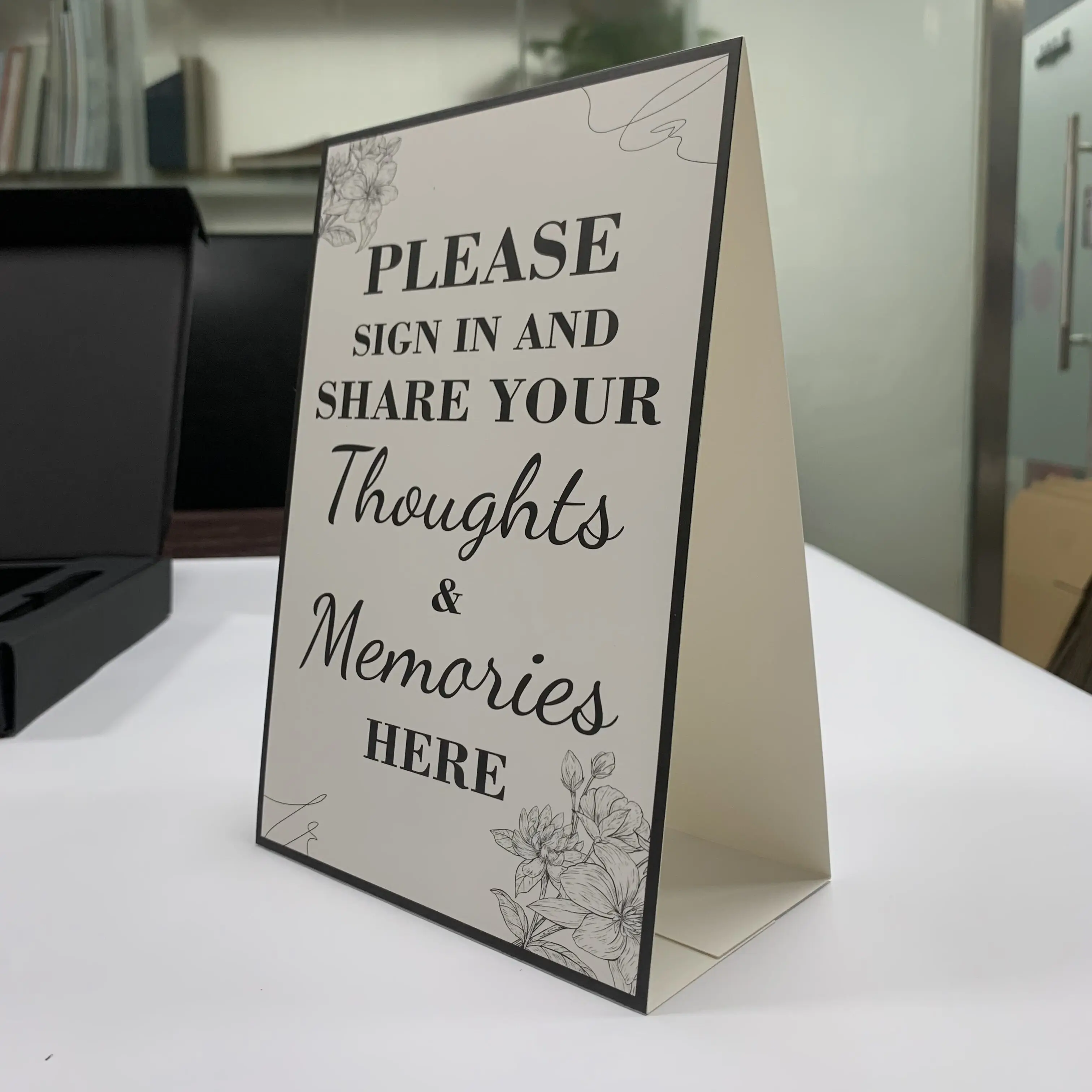 SM-ZL007 high quality funeral register book set for memory, funeral guest book for condolence