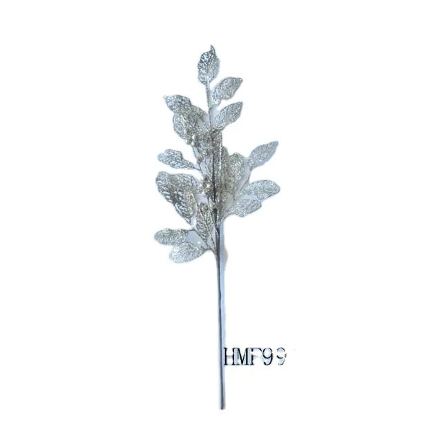 Good Prices Real Touch Leaf Artificial Eucalyptus Stem Faux Plants Xmas Bouquet Decoration