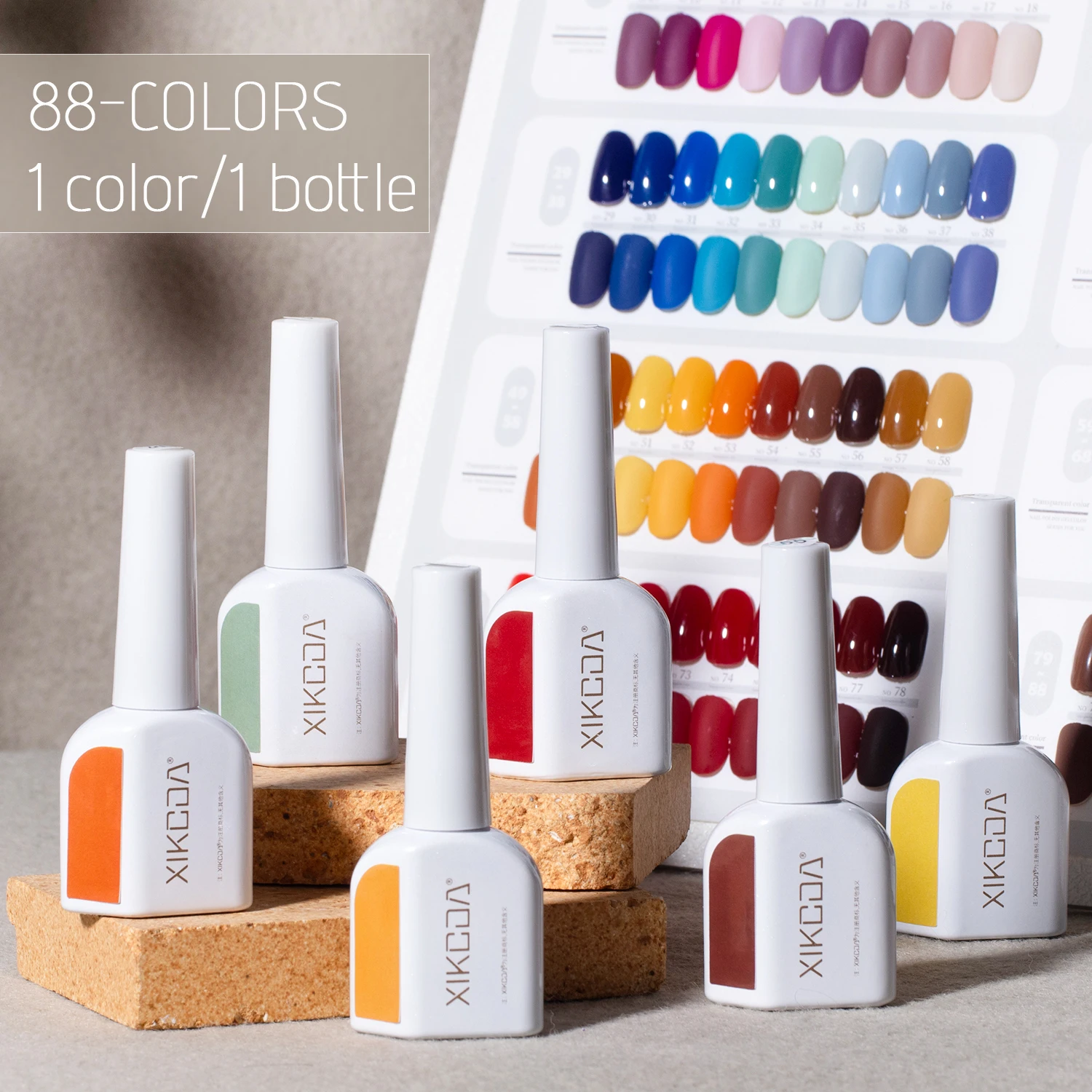 ZRKGEL  12 years factory supplier wholesale  88 colors 15ml OEM ODM long lasting non toxic free sample color gel set collection