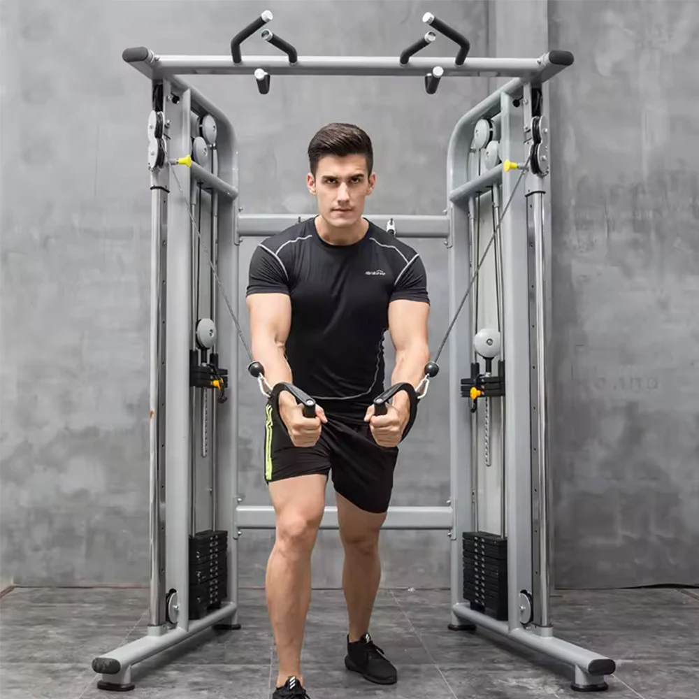 Commercial Use Fitness Multi Functional Power Cage Trainer Gym Equipment Cable Motion Crossover Power Squat Rack Smith Machine