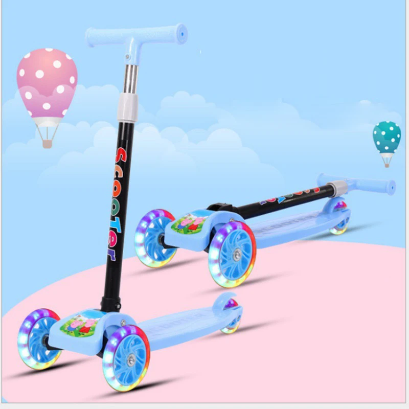 Hot Selling Luggage Scooter Kids Pulled Wheel Kick Toy Scooter Baby Adjustable Children Foot Scooter Or 2-8 Year Kids