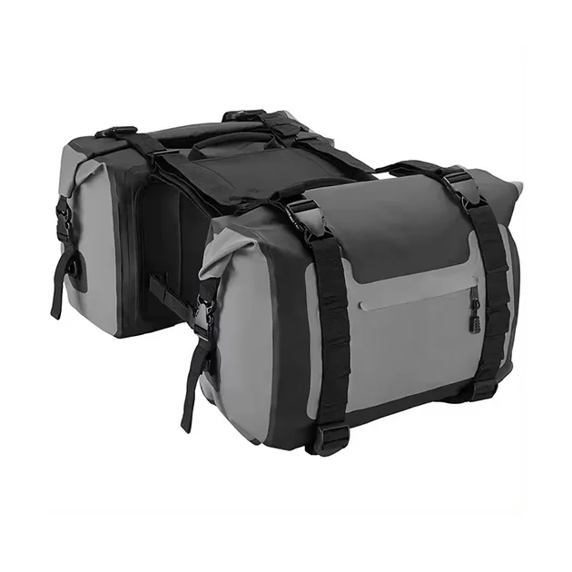 Roll Top Rider PVC Custom  Motorcycle Bag Waterproof Motorcycle Saddle Bag Motorcycle Tank Bag