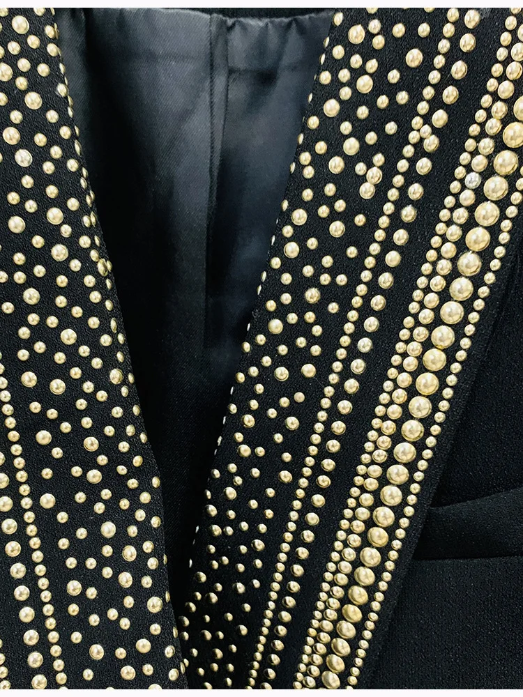 Fashionable new woman jacket metal sheet belt green fruit collar medium and long suit coat for women