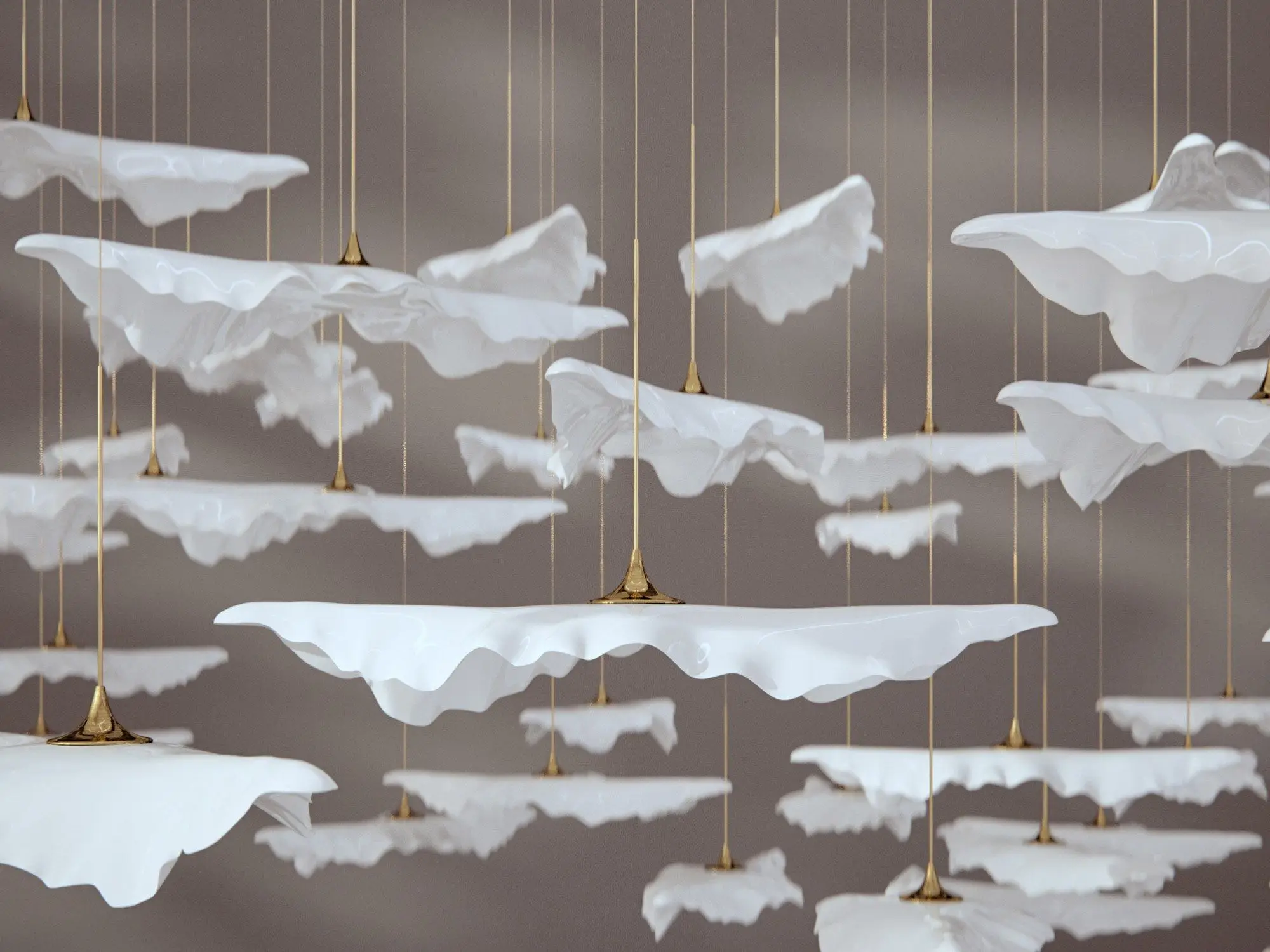 Hot Selling Modern Fancy Customized Ceiling Lamp For Home Hotel Store Pendant Big Entry Project LED Chandelier Light