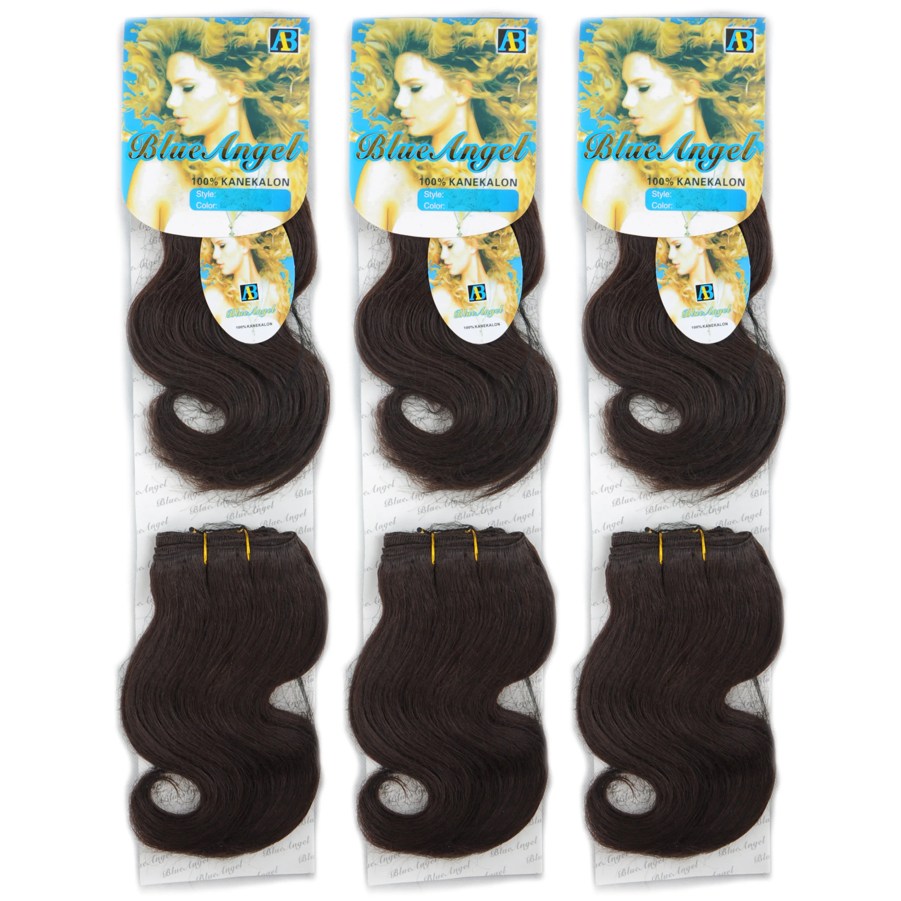 xuchang 2pcs/lot Distributor wholesale cheap synthetic fiber body wave hair weaving curly hair weave body wave bundles