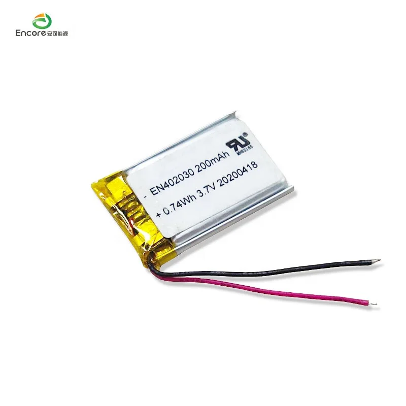 402030 3.7v 200mah lithium ion polymer battery for toys