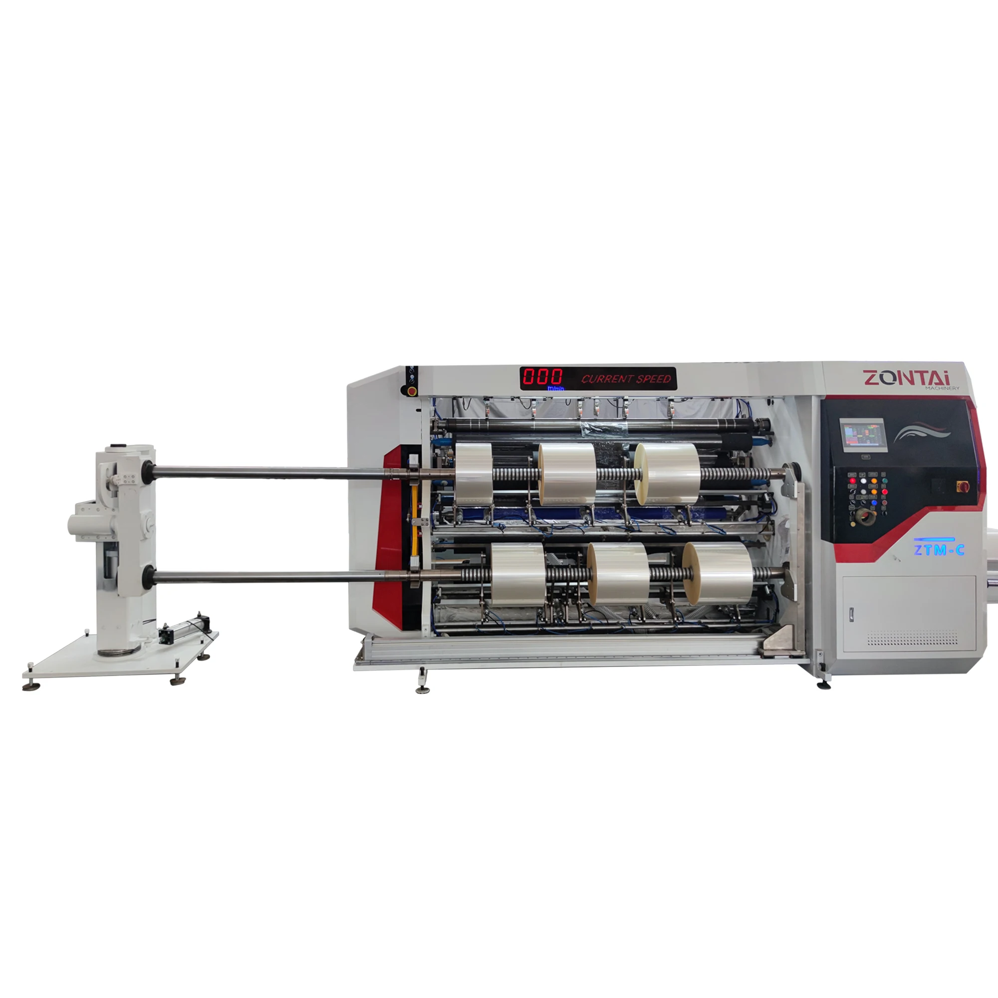 Automatic PLC Control PET/OPP/CPP/PE/PS/PVC Optional film Separator film  Slitting Rewinding Machine with 600m/min