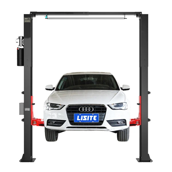 Best sale 4 ton Clear Floor  two post gantry car lift electric unlock release CE guaranteed