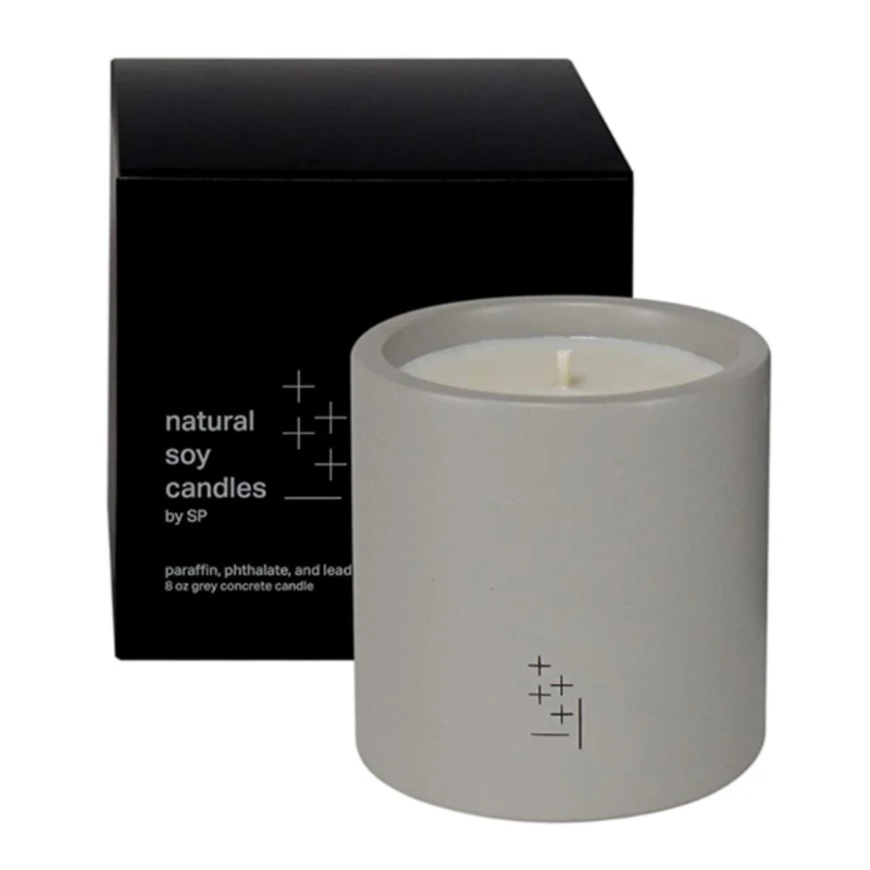 Luxury personalized cement scented candles for decoration