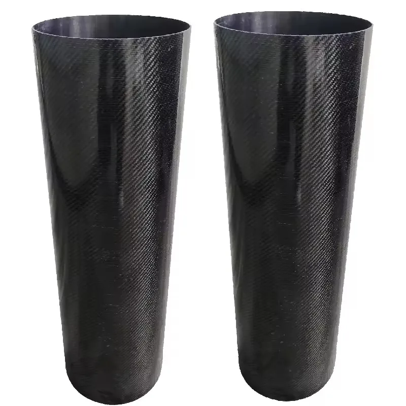 China factory custom high modulus high strength carbon fiber tube 3k twill fabric carbon aramid tube epoxy resin high quality