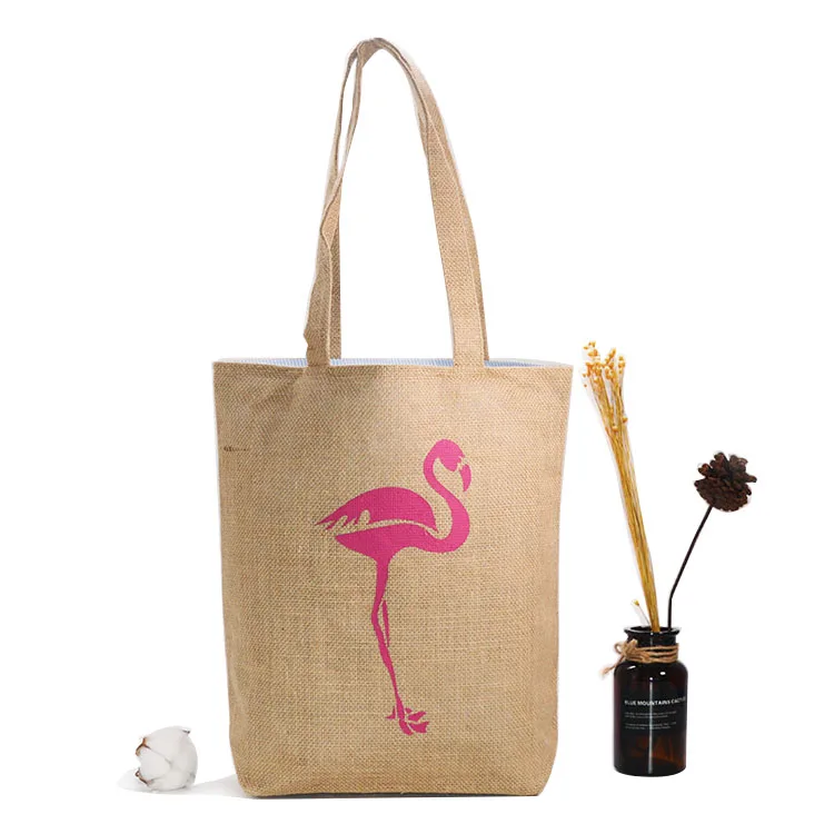 kangmao brand fashion tote strong quality shopping bag made from jute juco bag